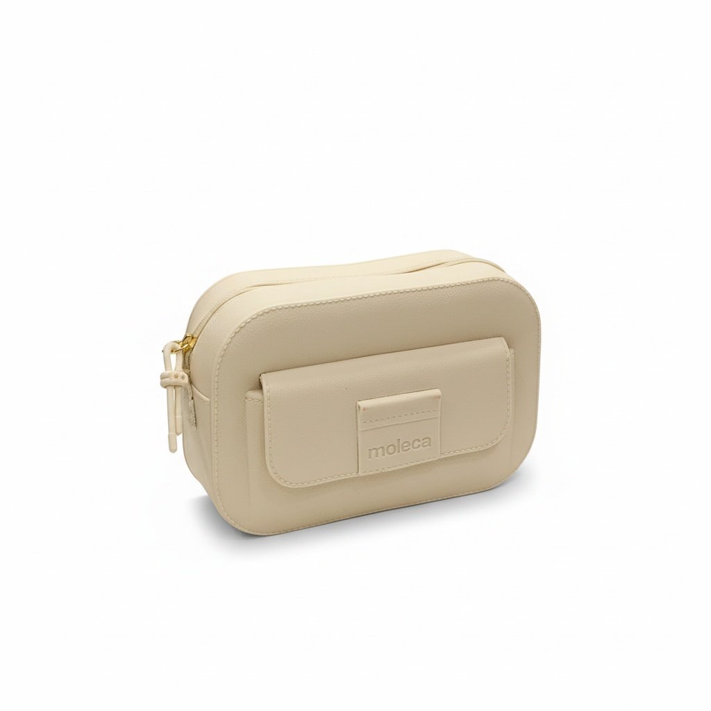 Moleca Bolsa PVC Branco Off Design Urbano Leveza