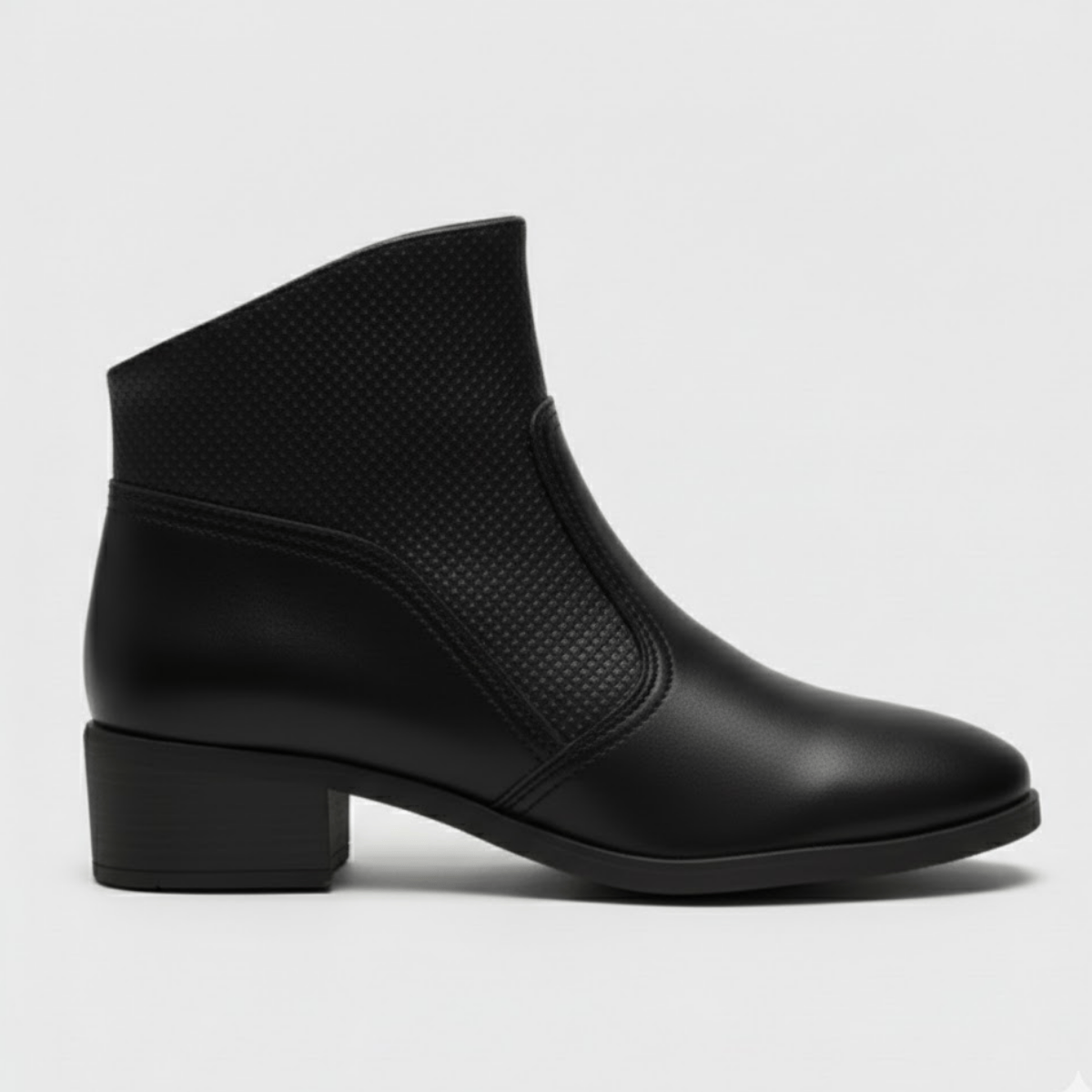 Bota Beira Rio Feminina Napa Preto Estilo Moderno