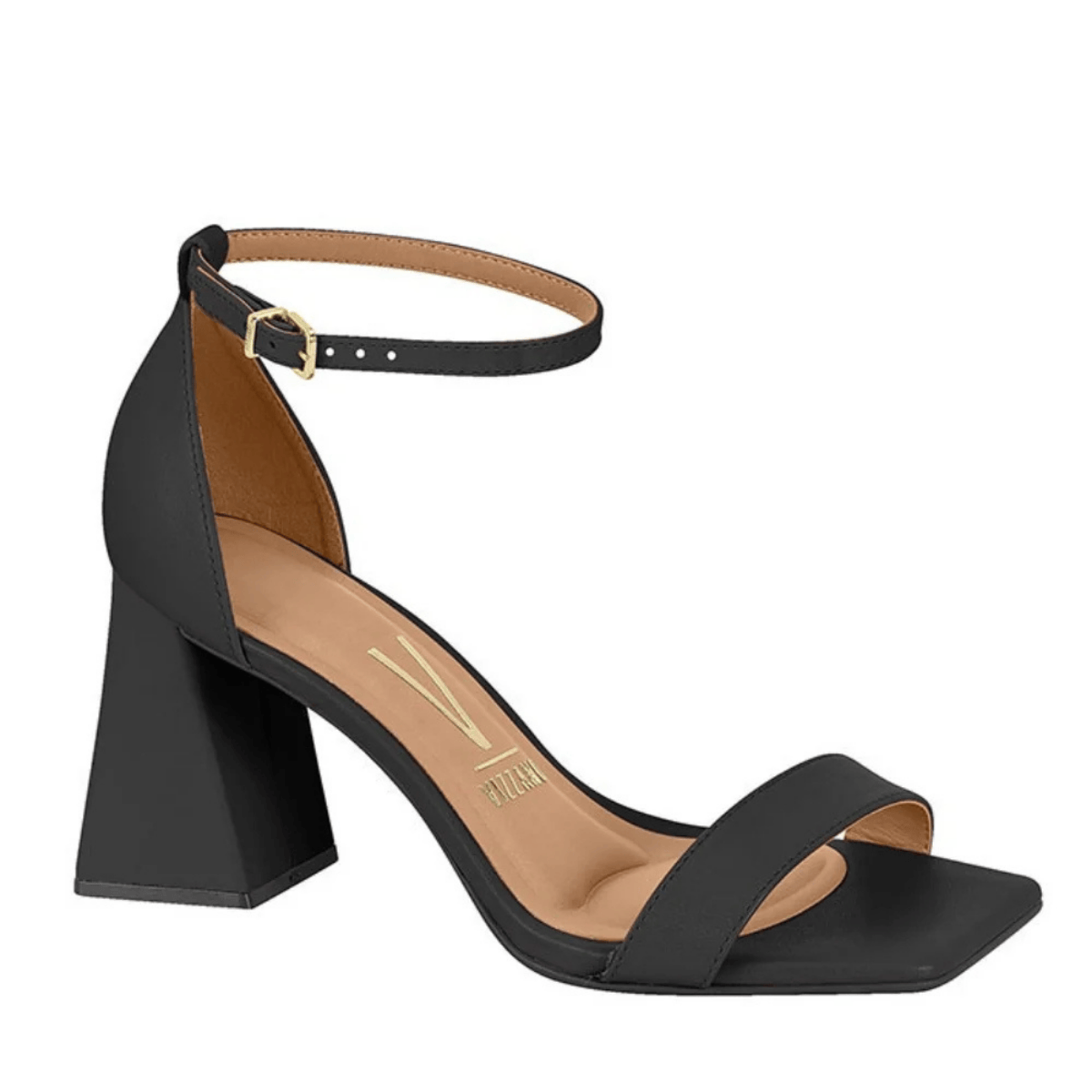 Sandalia Vizzano Pelica Preta Fivela Ajustavel Casual 