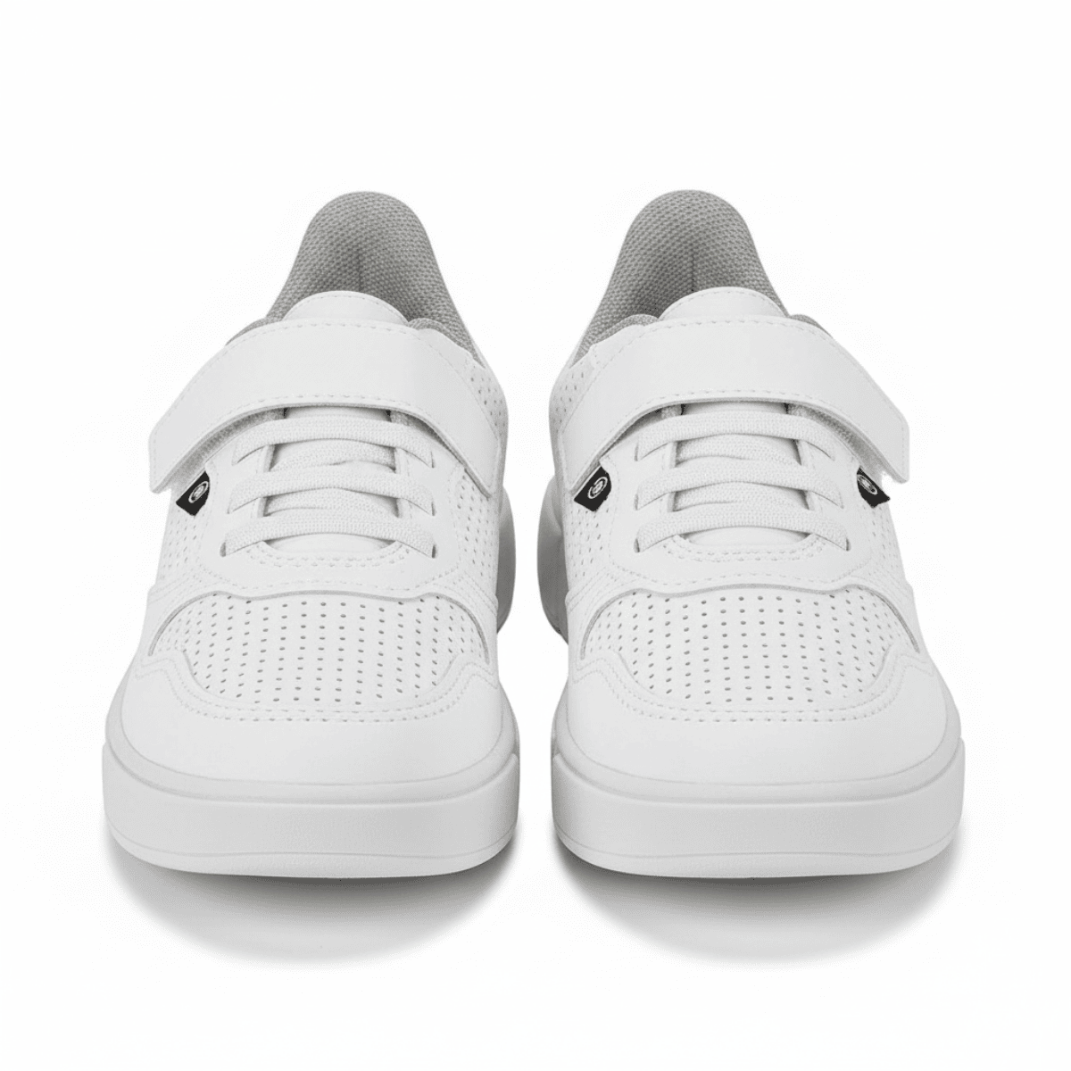 Molekinho Tenis Branco Infantil Meninos Velcro Versatil Branco 6