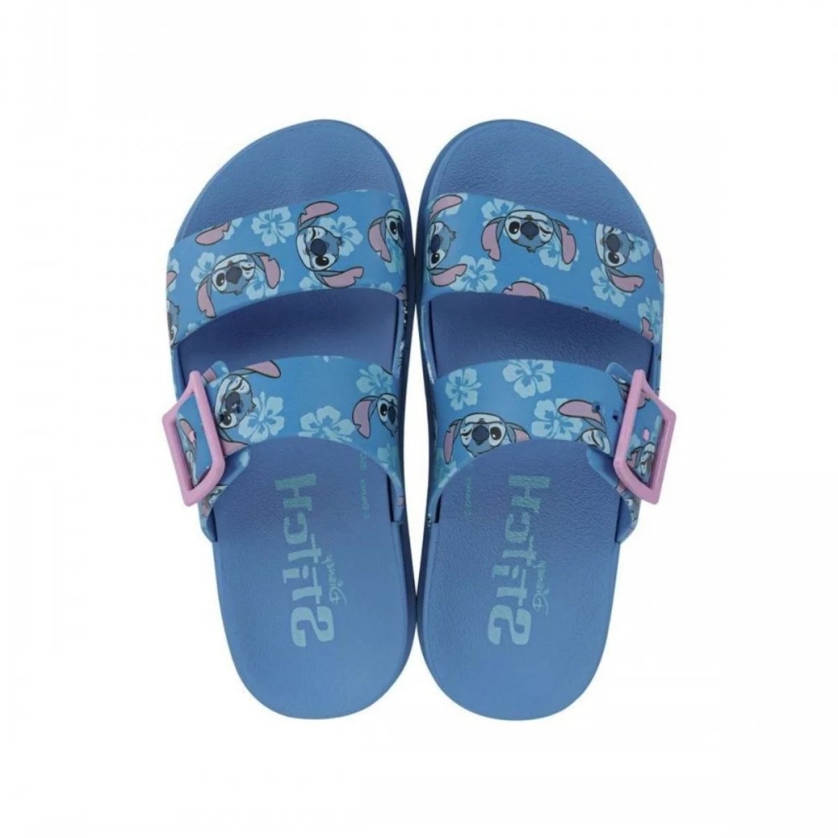 Chinelo Grendene Stitch Infantil Conforto Diversao Azul 2
