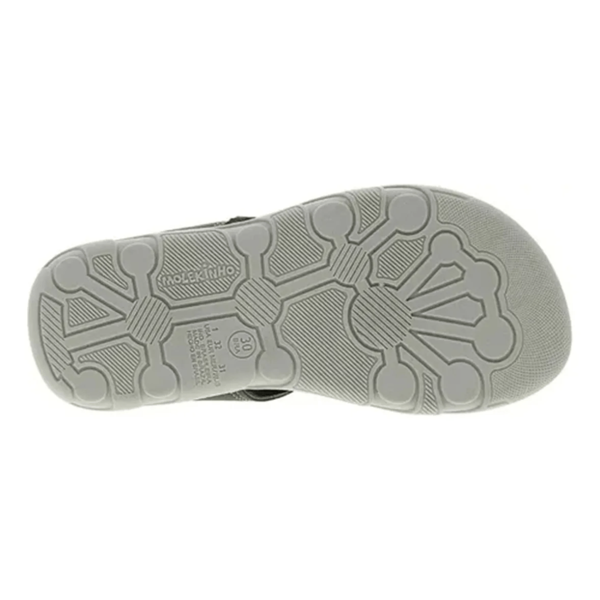 Sandalia Molekinho Infantil Leve Cafe Areia Ajuste Velcro Marrom/Bege 6