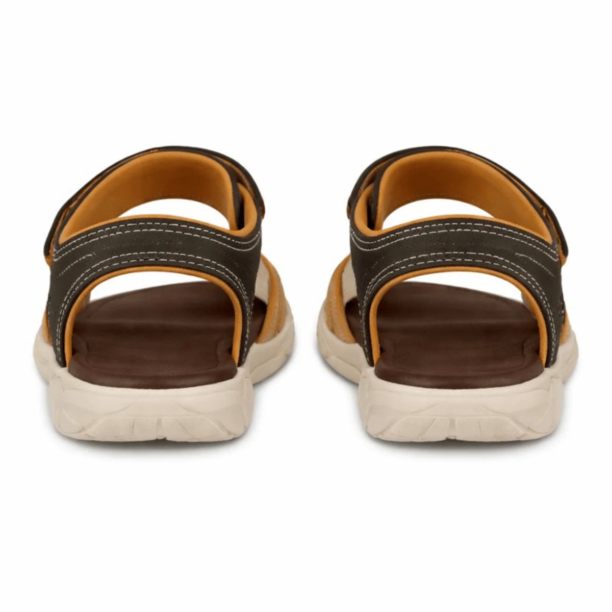Sandalia Molekinho Infantil Leve Cafe Areia Ajuste Velcro  Marrom/Bege 5