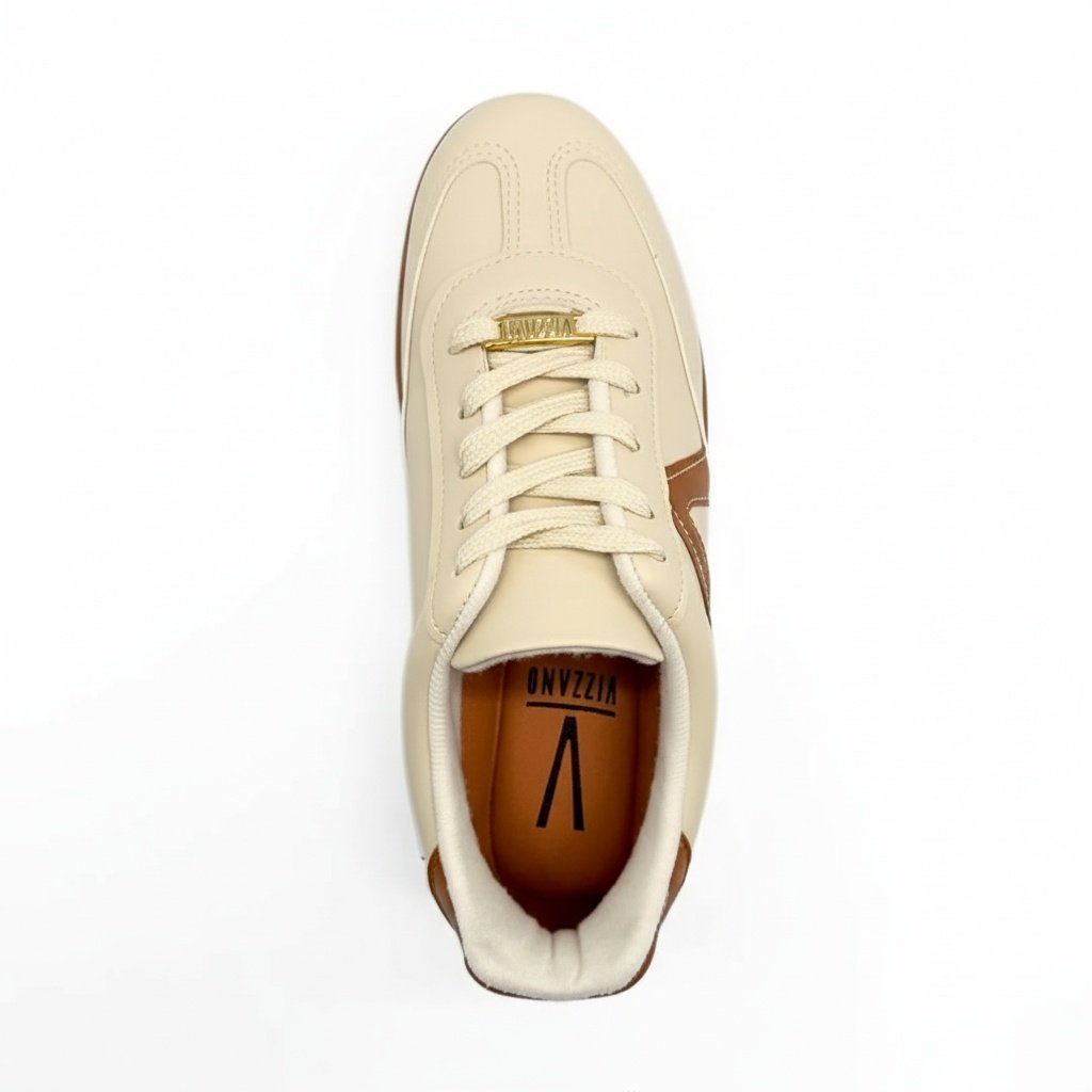 Tenis Feminino Vizzano Antiderrapante Estilo Moderno Bege 2