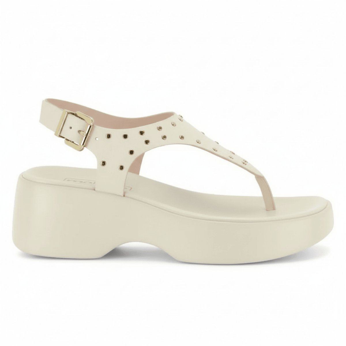 Sandalia Moleca Branco Off Feminina Fivela Ajustavel Branco 3