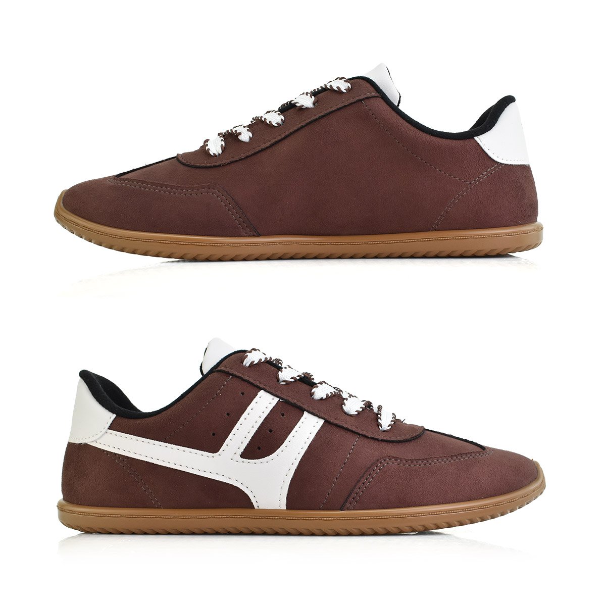 Tenis Moleca Camurca Flex Cadarco Feminino Estilo Moderno Marrom 4