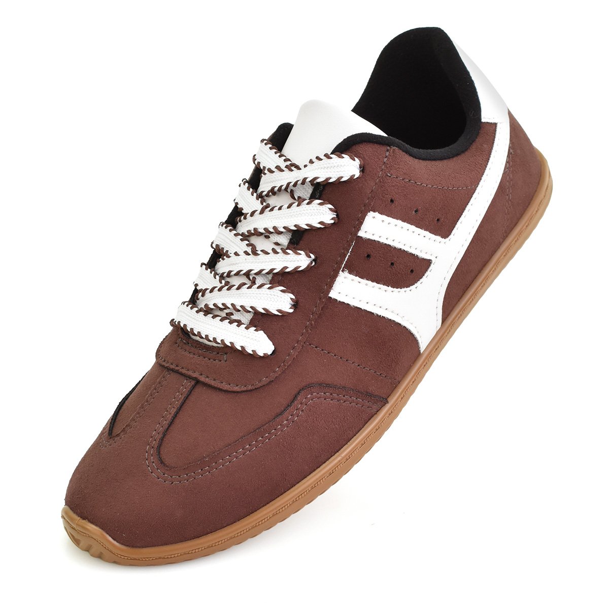 Tenis Moleca Camurca Flex Cadarco Feminino Estilo Moderno Marrom 7