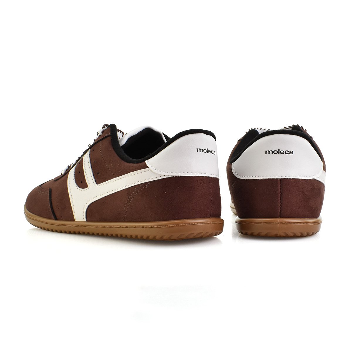 Tenis Moleca Camurca Flex Cadarco Feminino Estilo Moderno Marrom 8