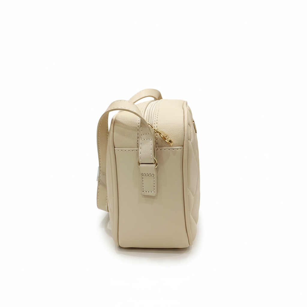 Bolsa Modare Napa Creme Feminina Transversal Leveza Bege 2