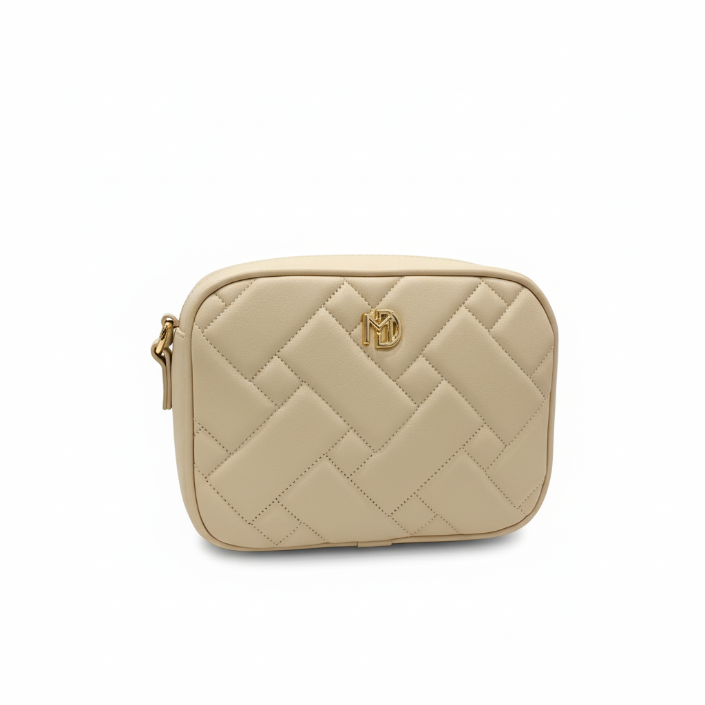 Bolsa Modare Napa Creme Feminina Transversal Leveza Bege 3