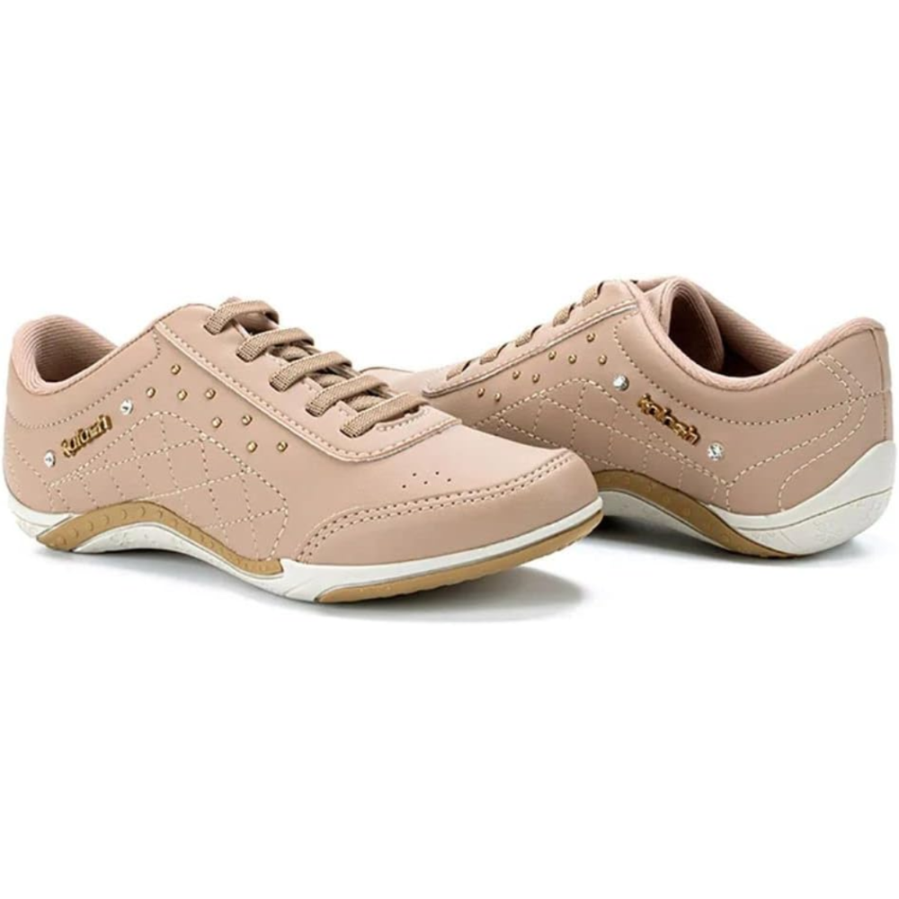 Tenis Feminino Kolosh Confortavel Pratico para o Dia a Dia Bege 6