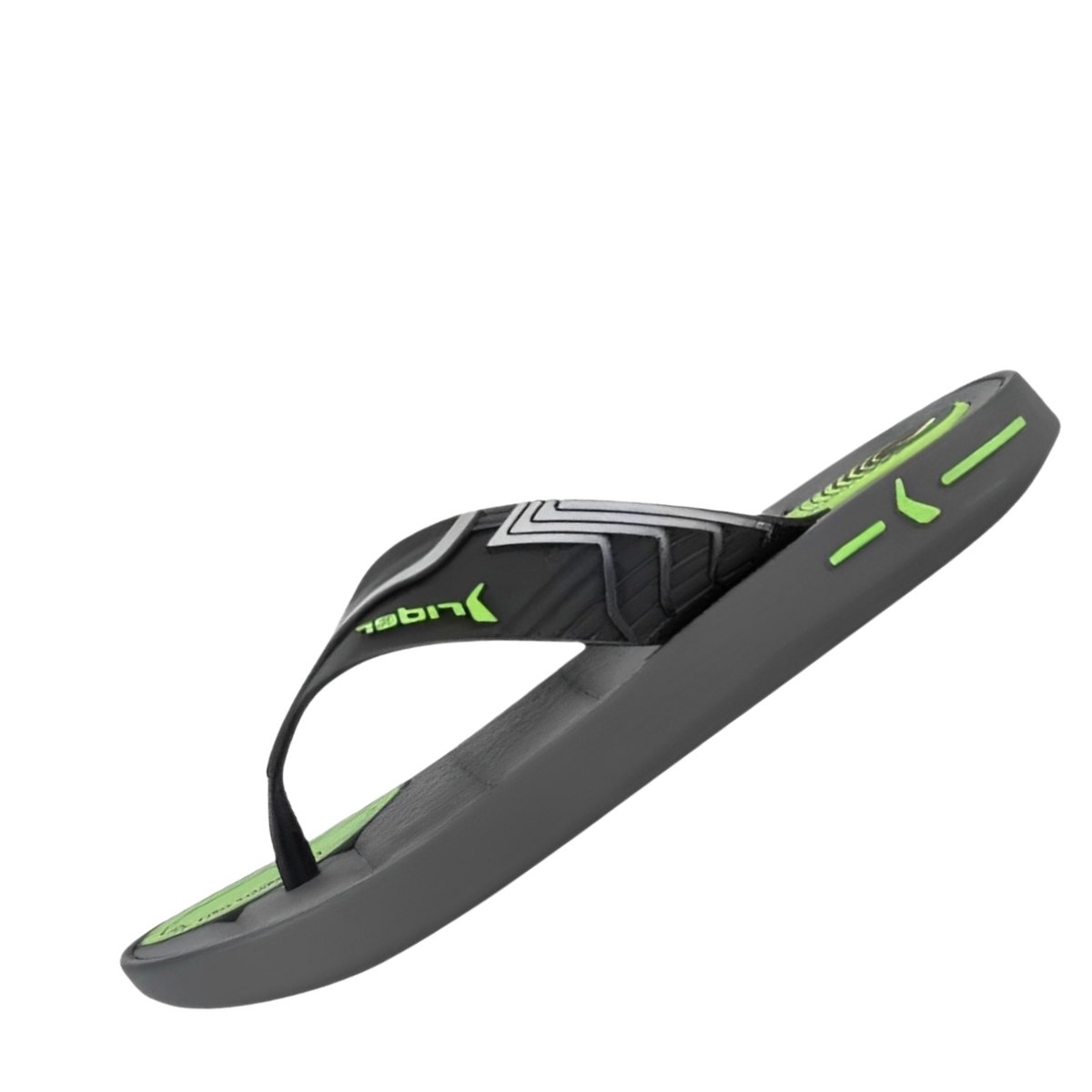 Chinelo Rider Sprint Meninos Grafite Preto Leveza Cinza 3