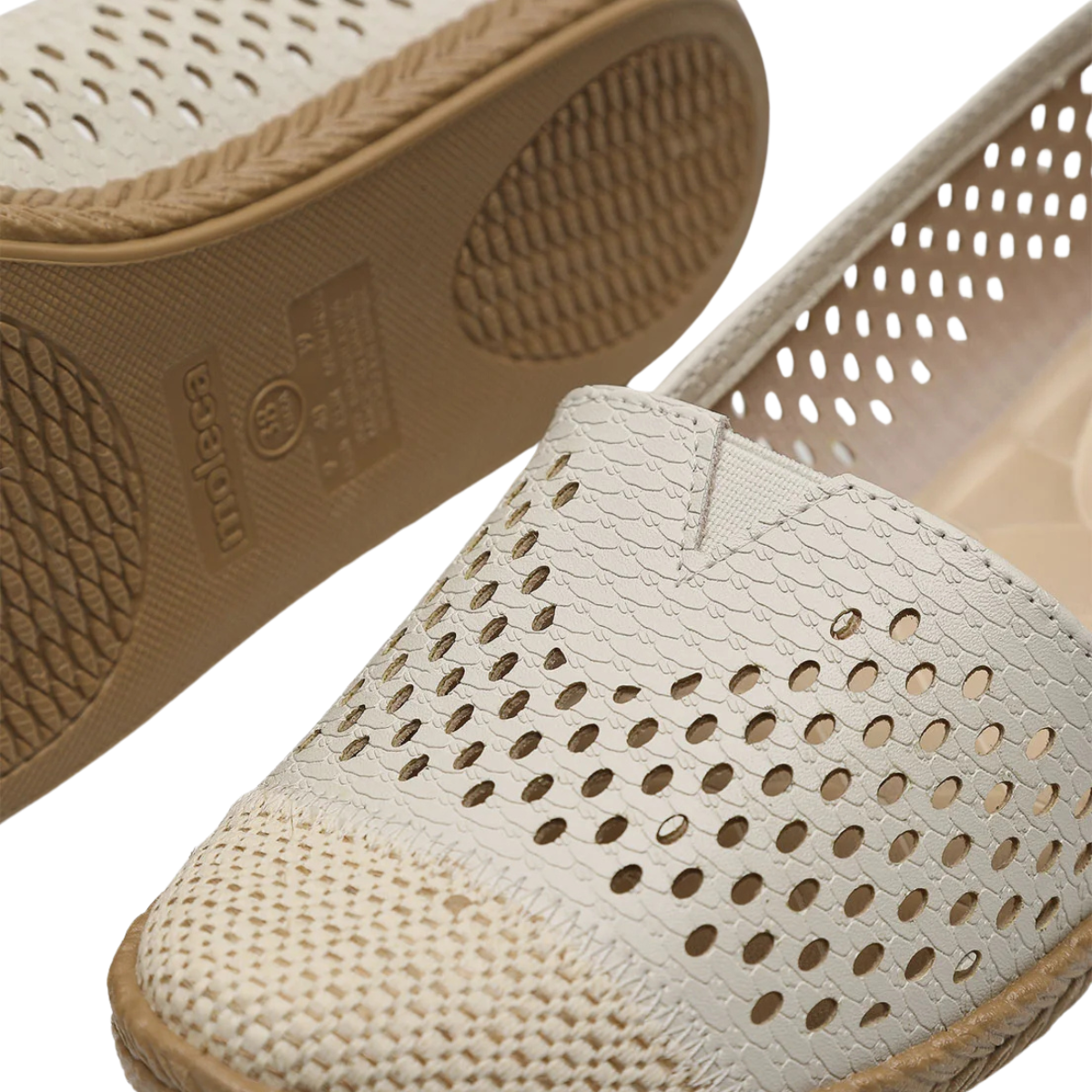 Sapatilha Moleca Off White Feminino Design Sofisticado Branco 4