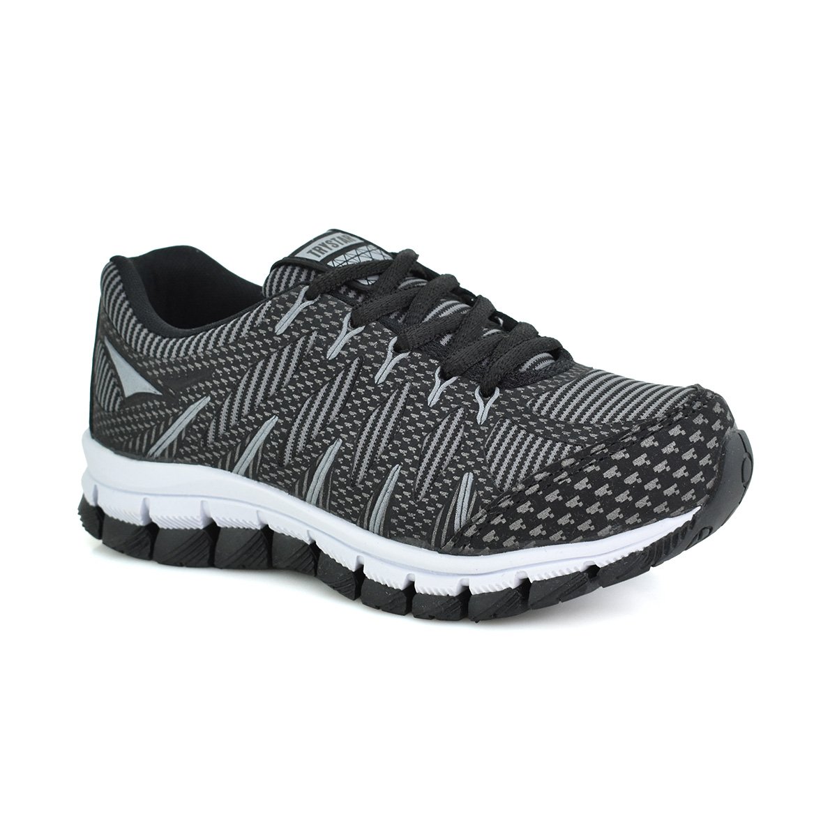 Tenis Infantil Try Star Evolution Masculino Preto Cinza