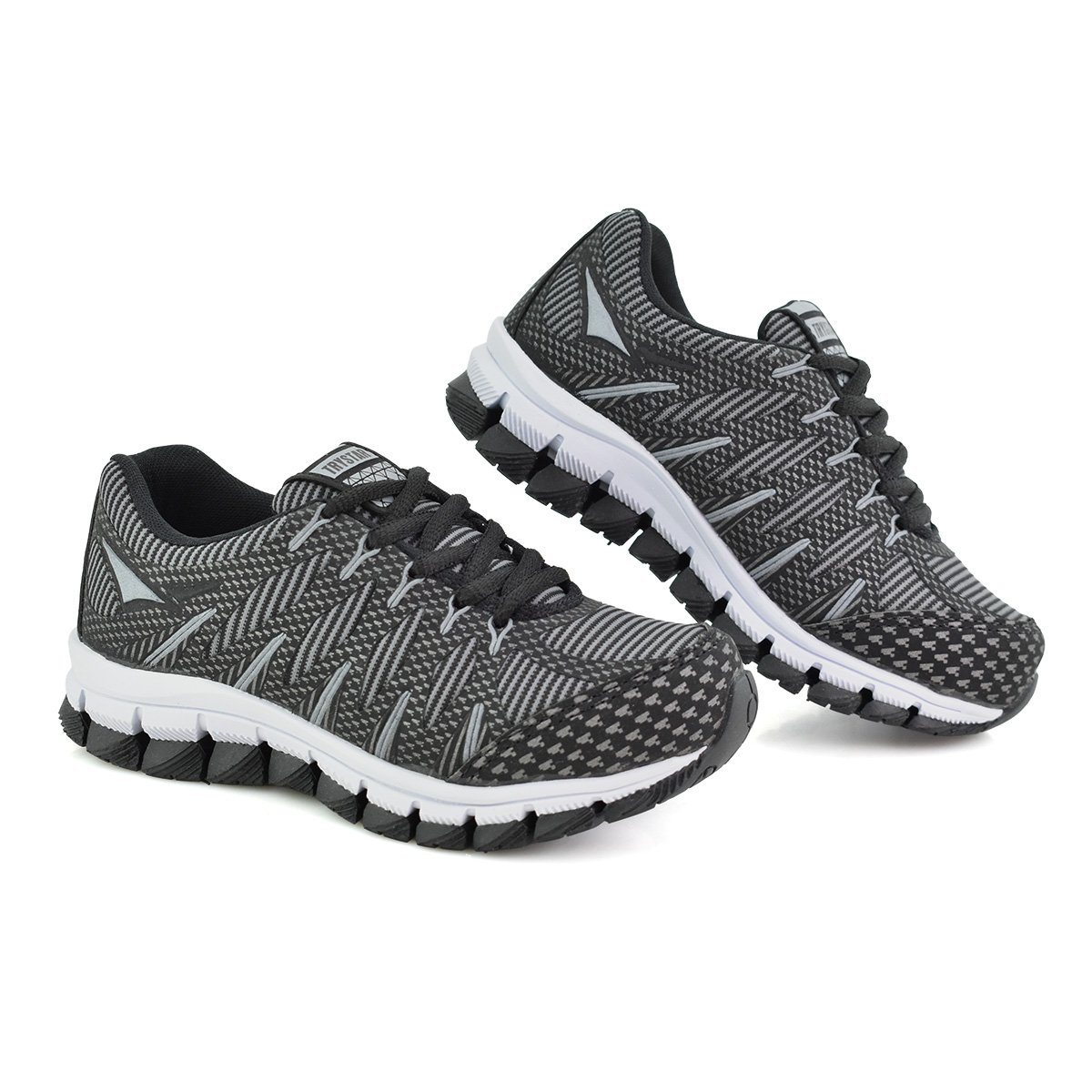 Tenis Infantil Try Star Evolution Masculino Preto Cinza Preto/Cinza 2