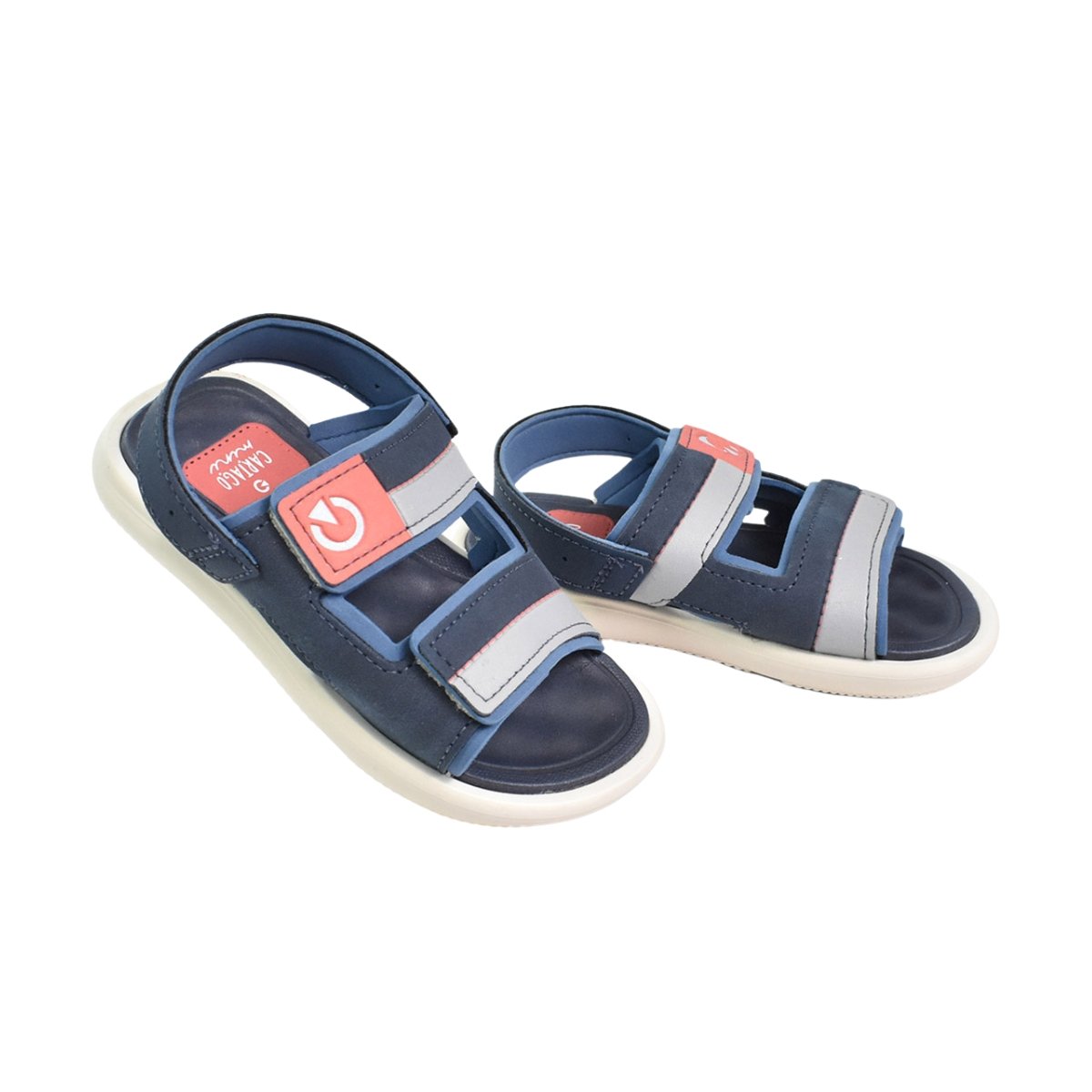 Sandalia Cartago Infantil Masculina Conforto e Estilo Azul 3