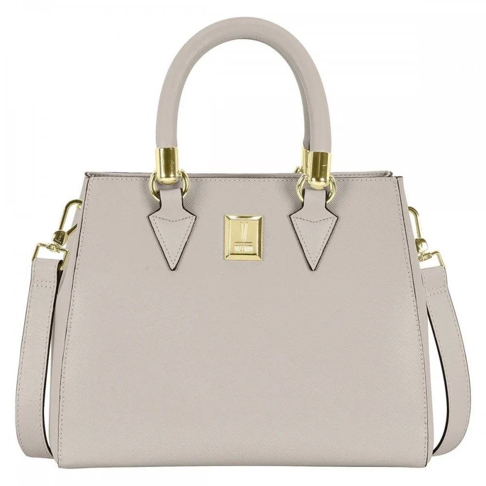 Bolsa Napa Soft Vizzano Cinza Versatil Leveza