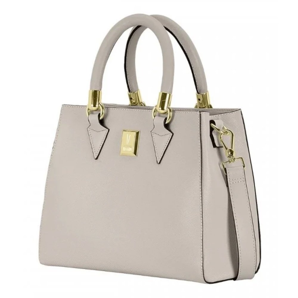 Bolsa Napa Soft Vizzano Cinza Versatil Leveza Cinza 3
