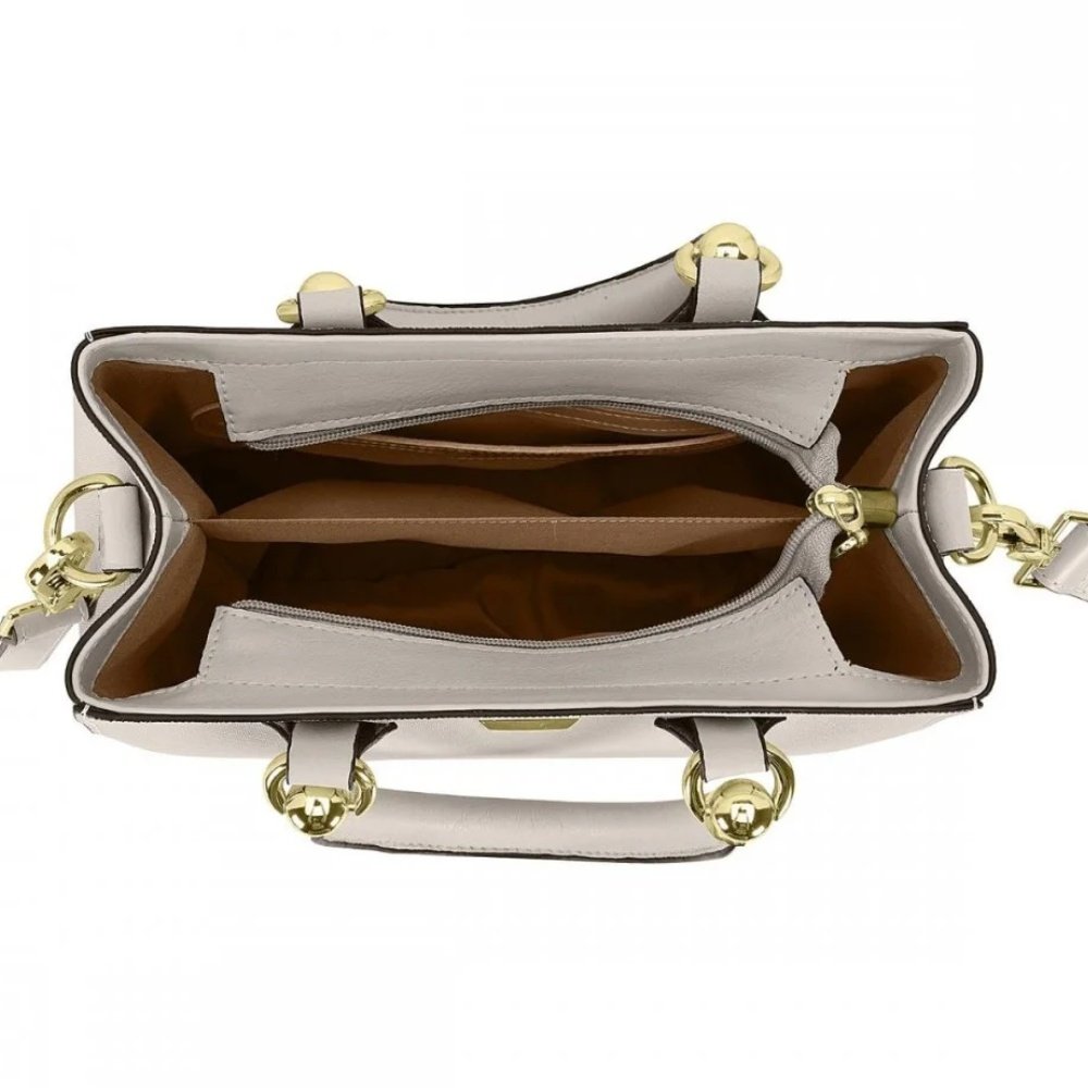 Bolsa Napa Soft Vizzano Cinza Versatil Leveza Cinza 5