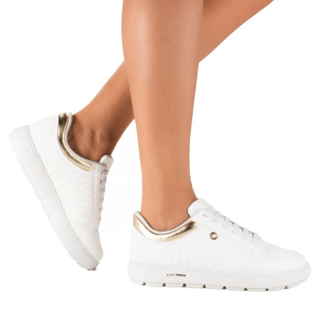 Tenis Campesi Feminino Ultraleve Estilo Moderno Branco 4