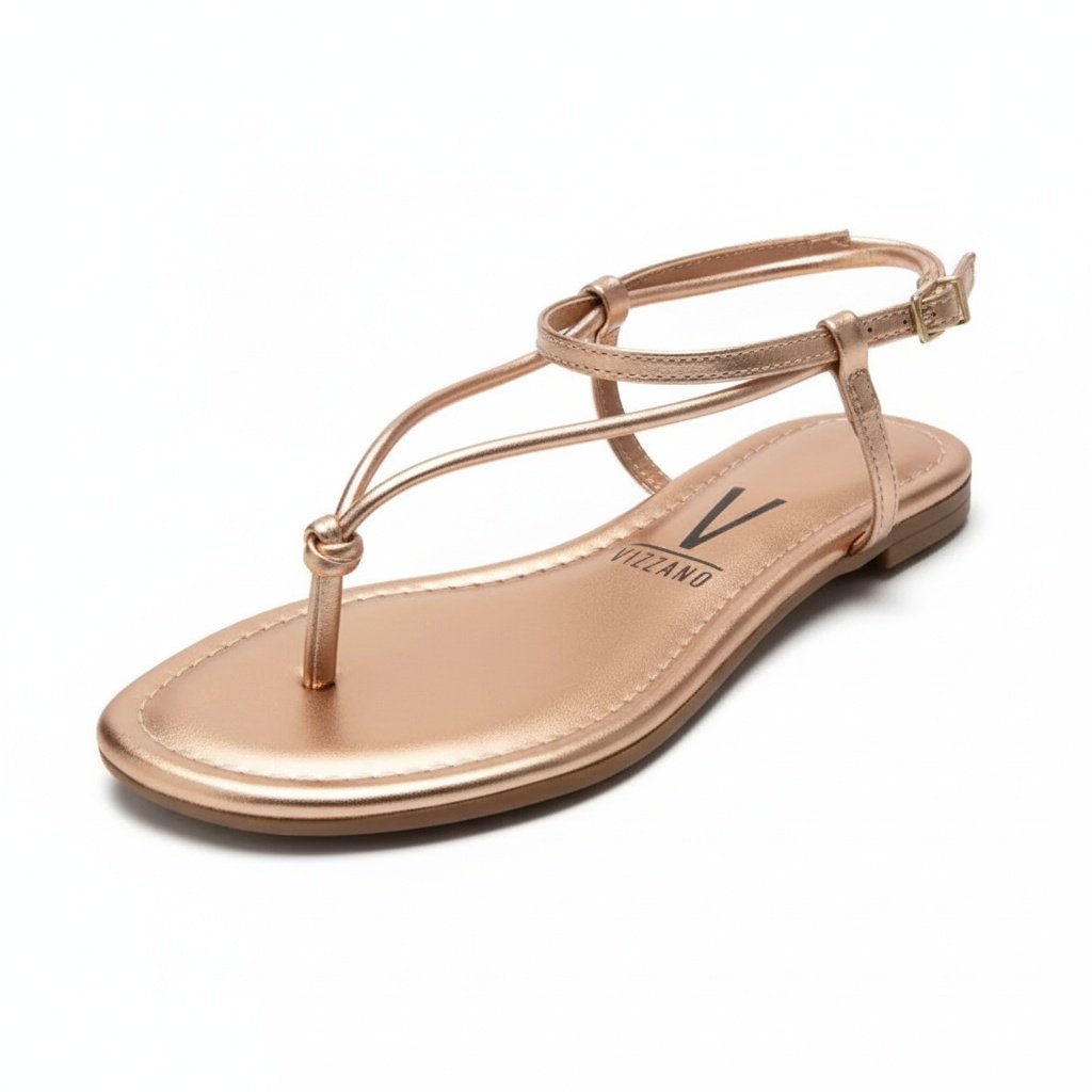 Vizzano Rasteira Ouro Rosado No Delicadeza Leveza Urbana Rose Gold 4