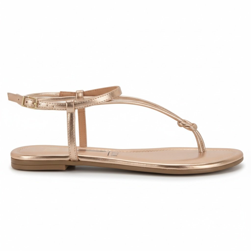 Vizzano Rasteira Ouro Rosado No Delicadeza Leveza Urbana Rose Gold 3