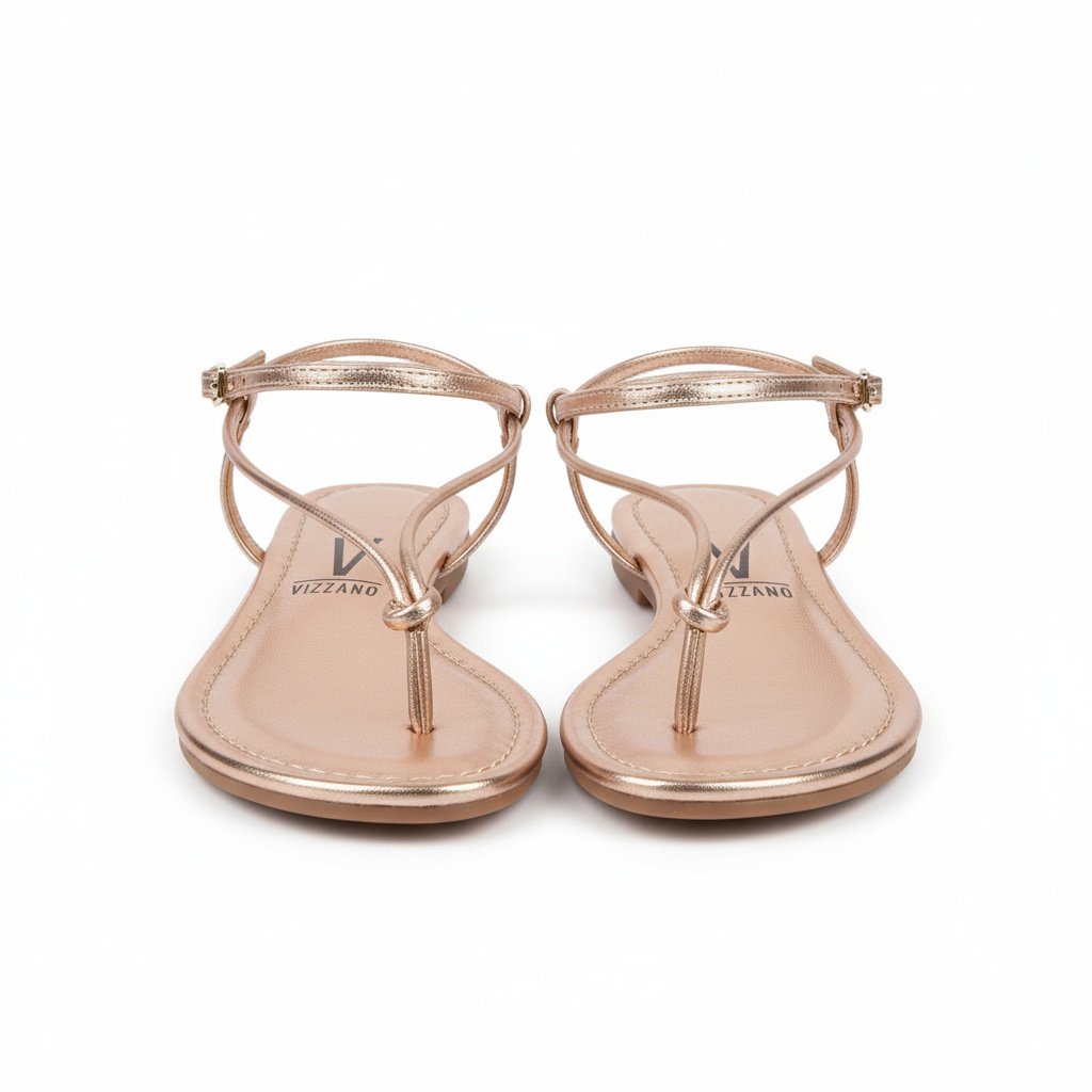 Vizzano Rasteira Ouro Rosado No Delicadeza Leveza Urbana Rose Gold 6