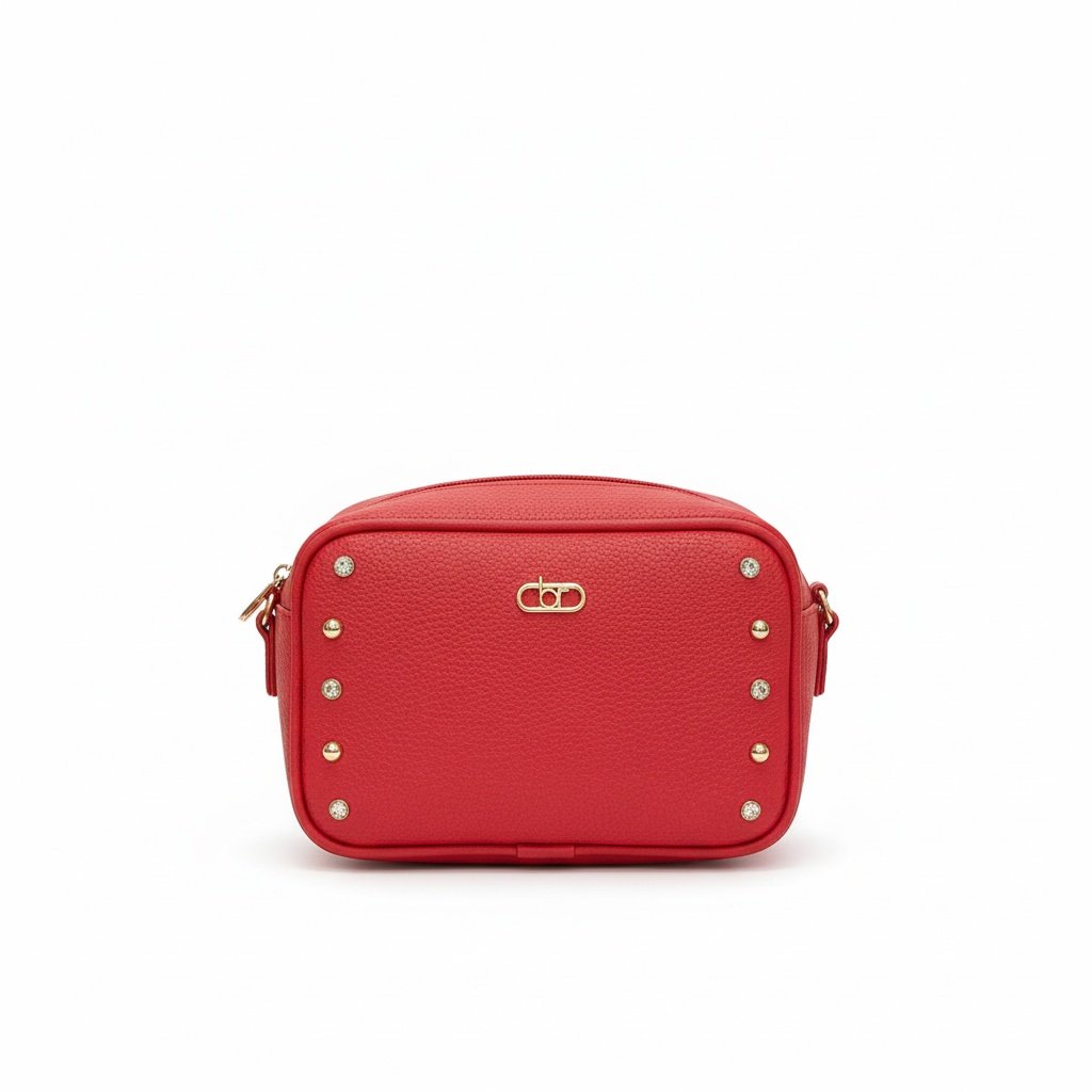 Beira Rio Transversal Vermelha Charme Dourado Feminina