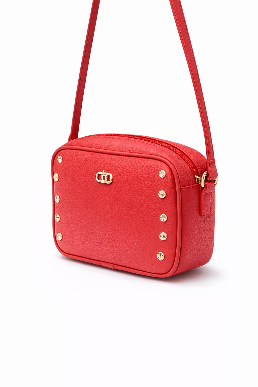 Beira Rio Transversal Vermelha Charme Dourado Feminina Vermelho 4