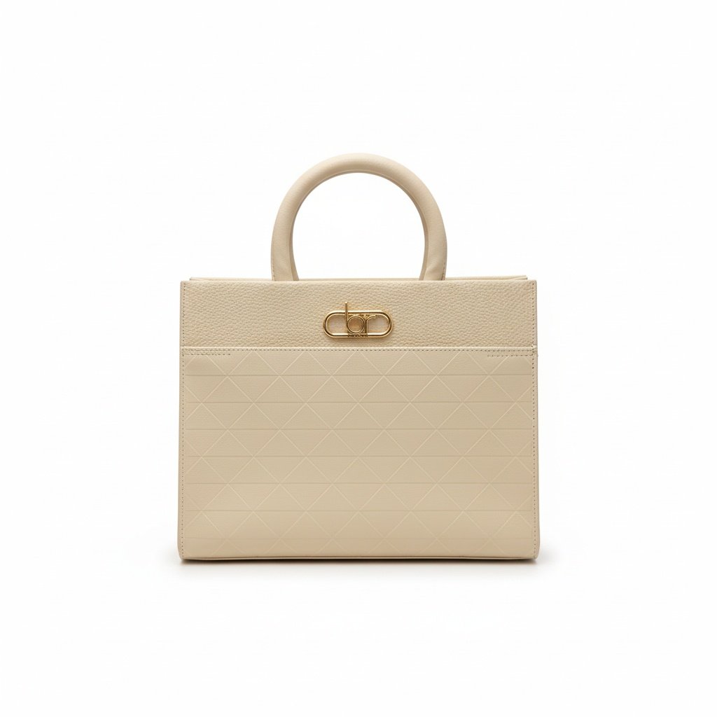 Bolsa Beira Rio Matelasse Creme Alca Dupla Essencial