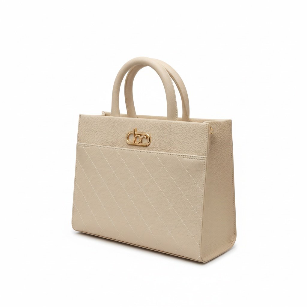 Bolsa Beira Rio Matelasse Creme Alca Dupla Essencial Bege 2