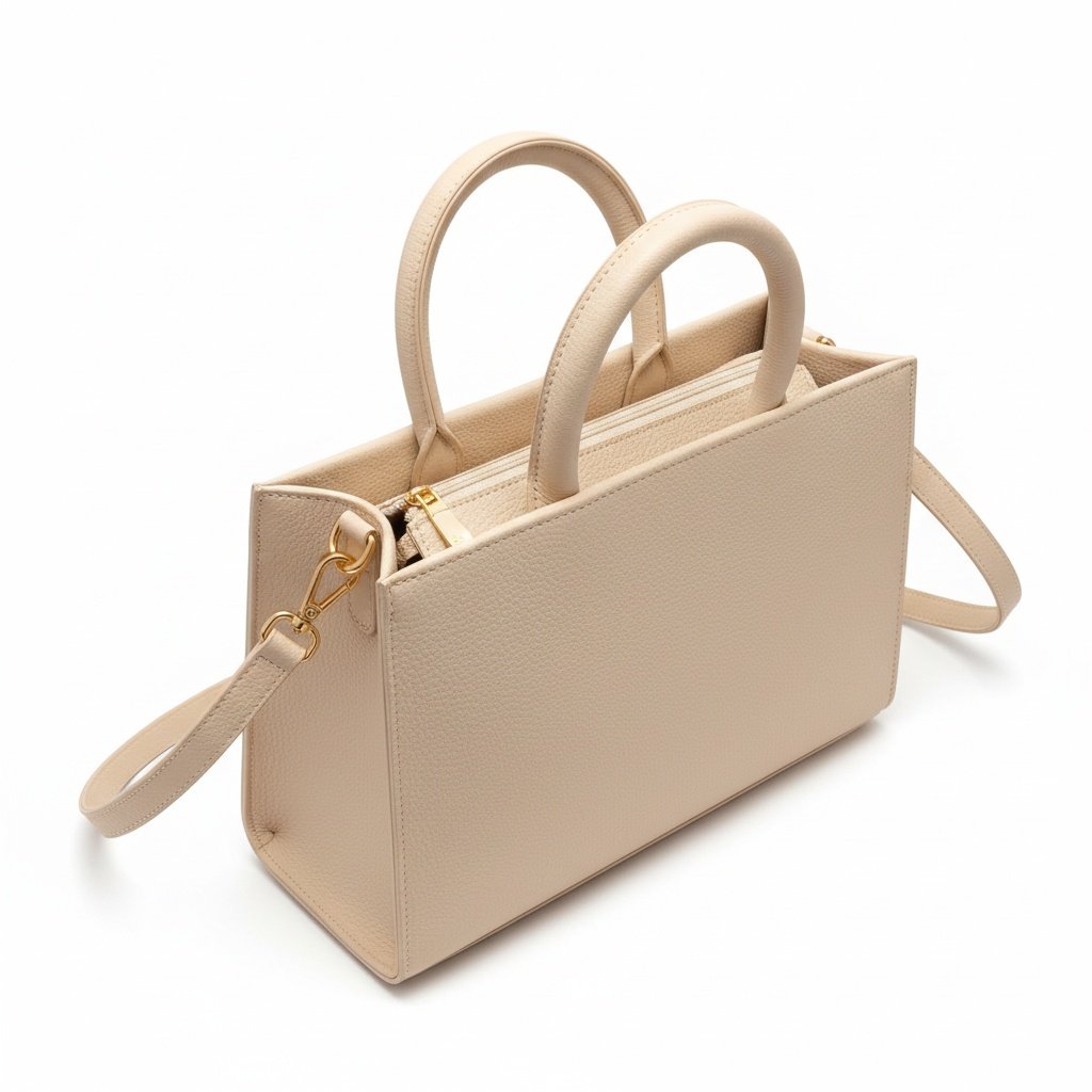 Bolsa Beira Rio Matelasse Creme Alca Dupla Essencial Bege 6