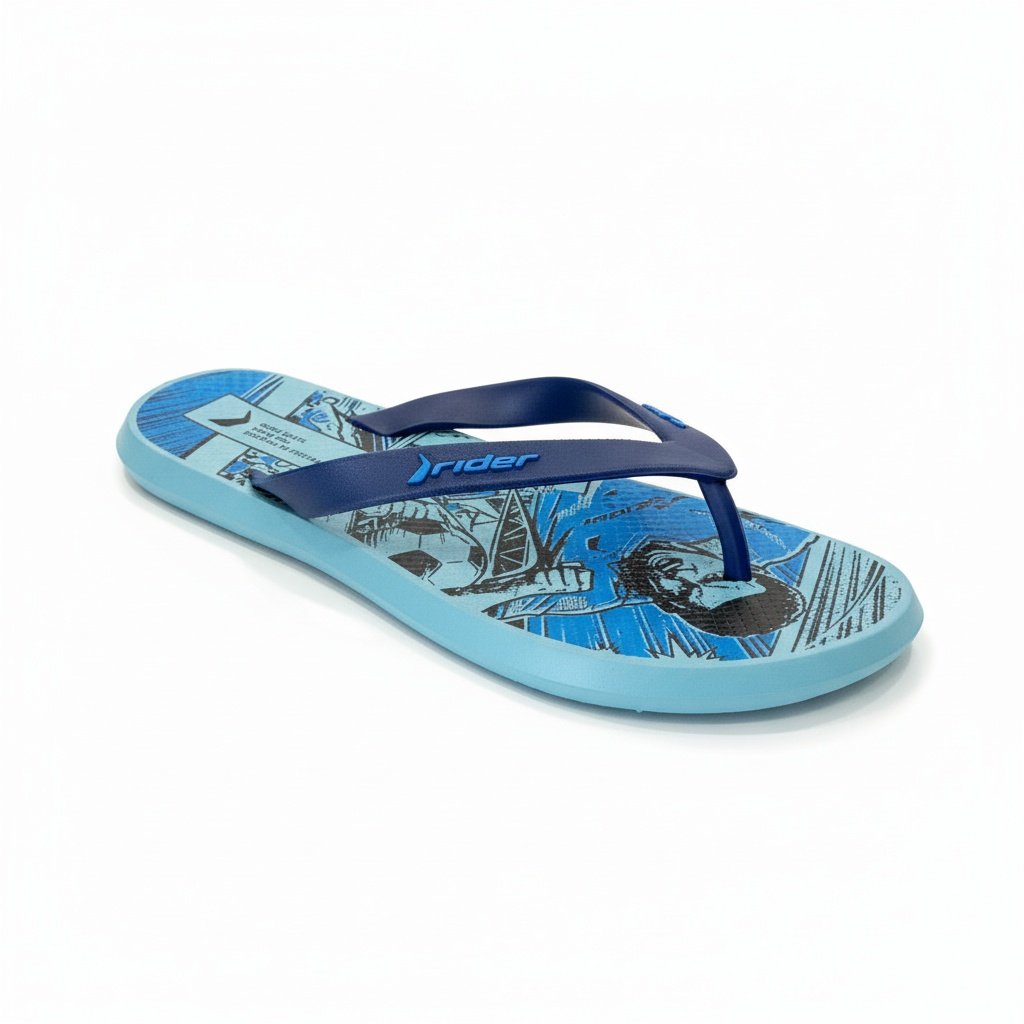 Chinelo Rider Meninos Infantil Confortavel Azul 