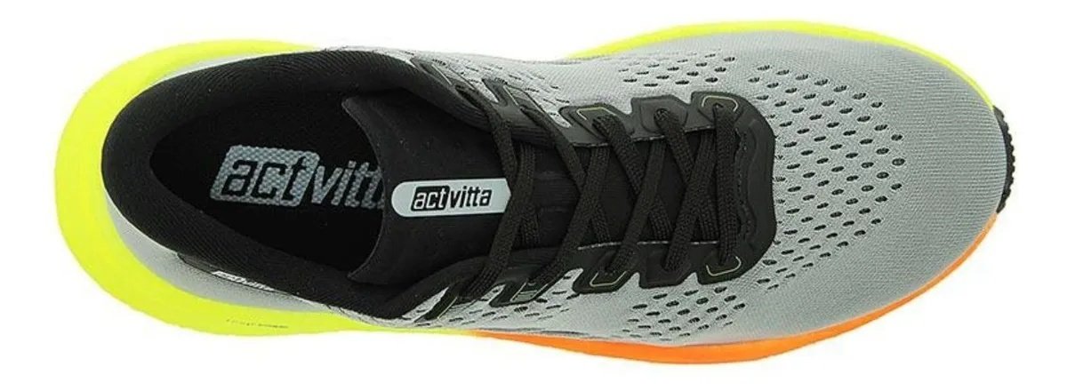 Activitta Vegas Masculino Cinza Preto Lime Estilo Ativo Cinza 5