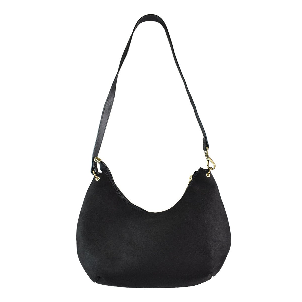 Bolsa Beira Rio Preta Tachas Dourado Alca Ajustavel  Preto 5