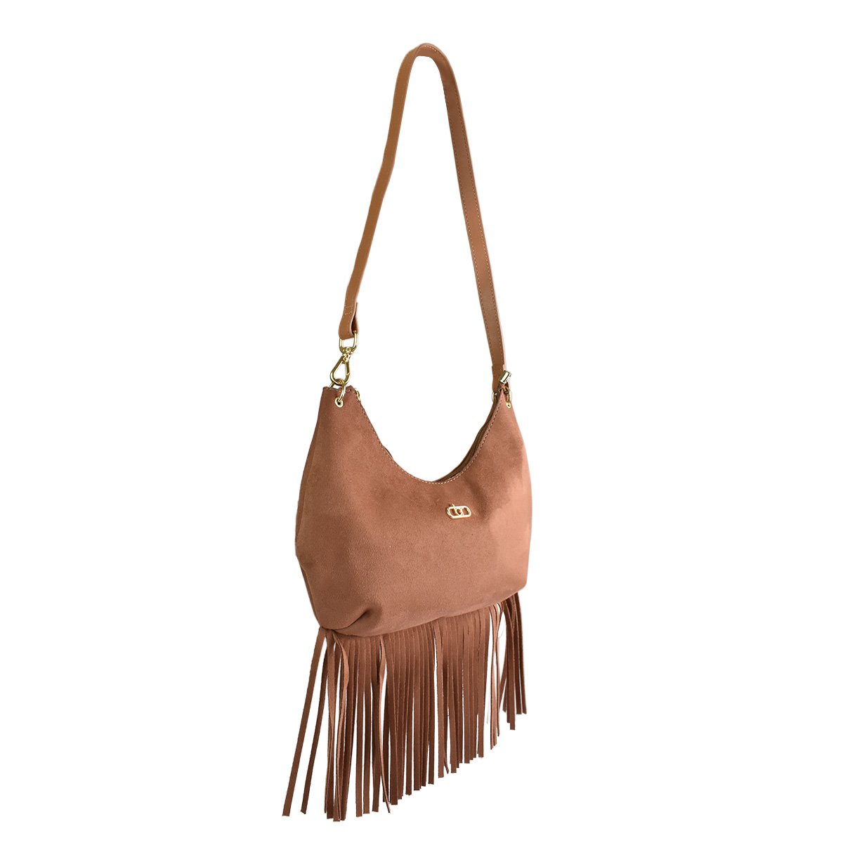 Beira Rio Bolsa Feminino Marrom Tiracolo Franja Marrom 2