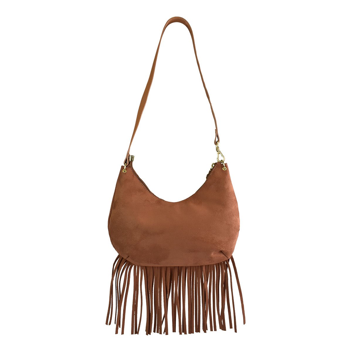 Beira Rio Bolsa Feminino Marrom Tiracolo Franja Marrom 4