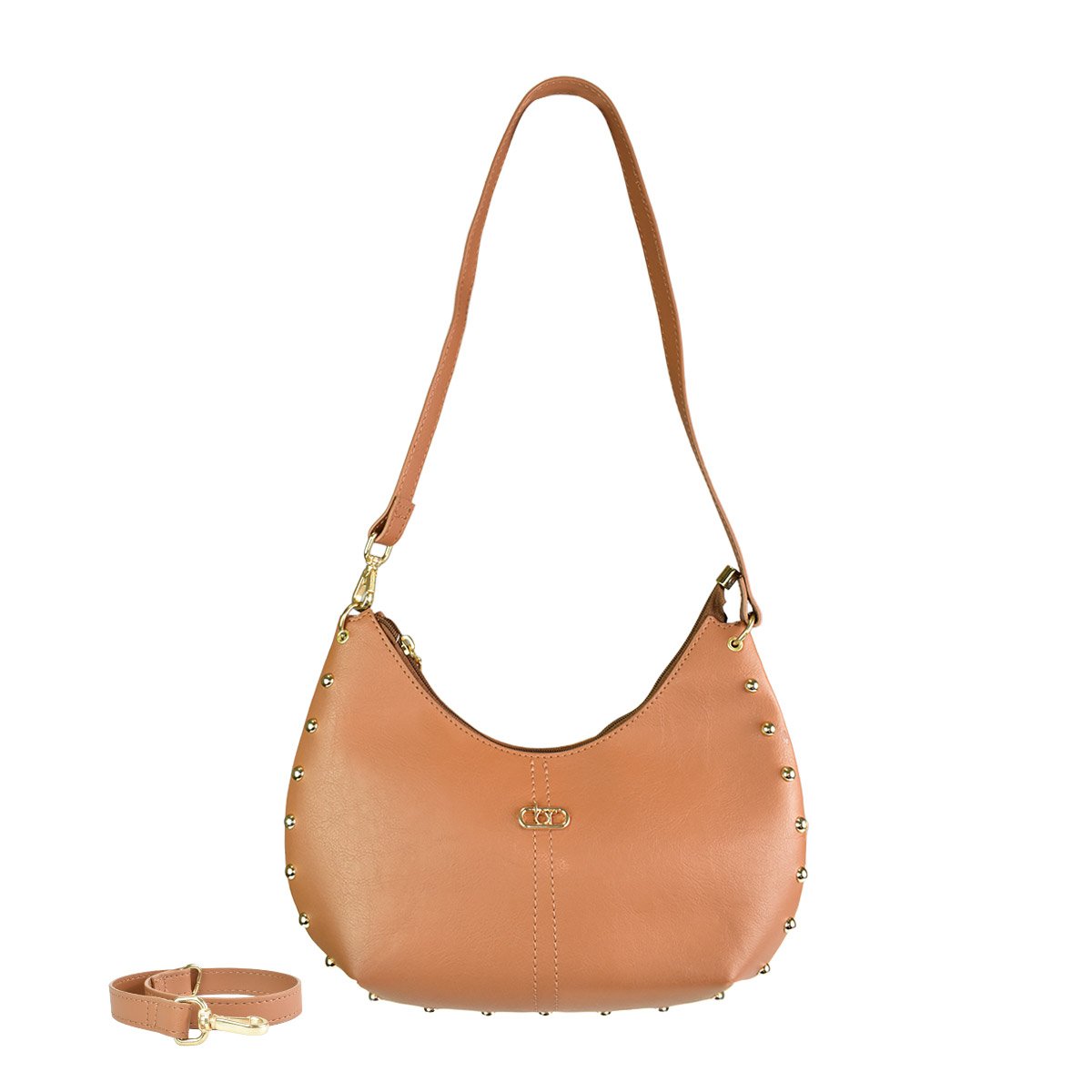 Bolsa Beira Rio Camel Feminino Design Atual Super Desejada