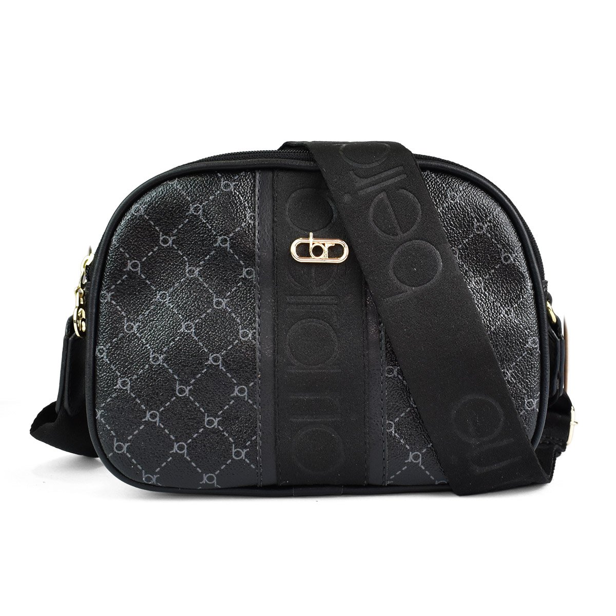 Bolsa Beira Rio Matelasse Preto Grafite  Estilo Unico