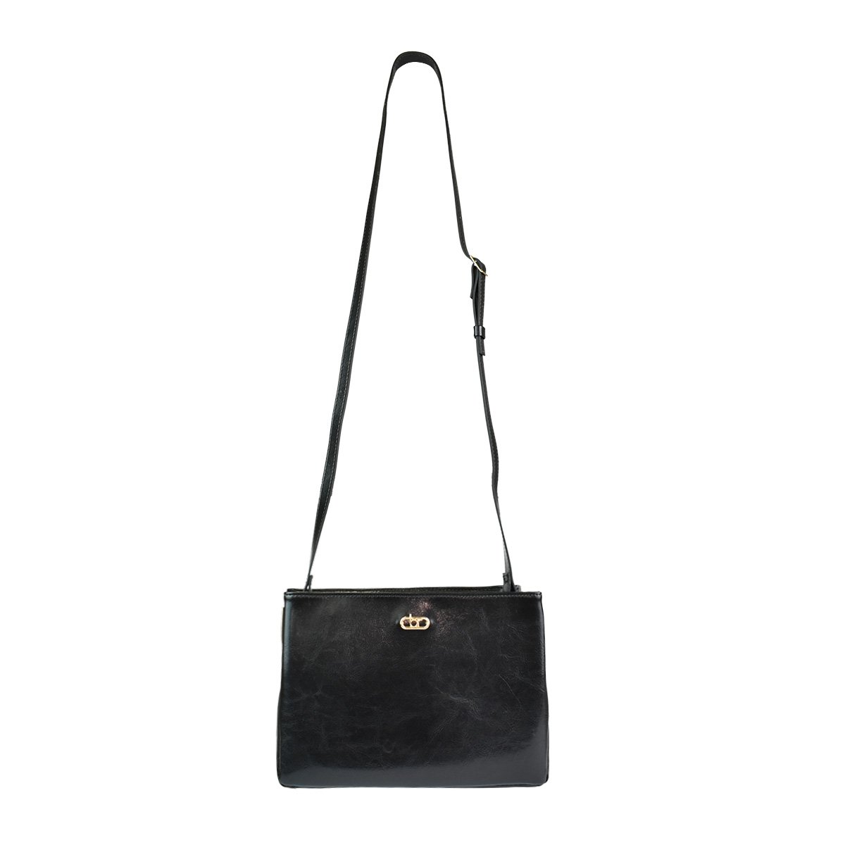 Bolsa Beira Rio Preta Transversal Espacosa Charme Absoluto