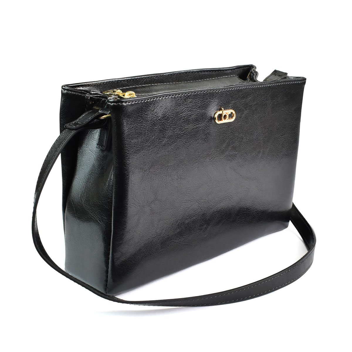 Bolsa Beira Rio Preta Transversal Espacosa Charme Absoluto Preto 3