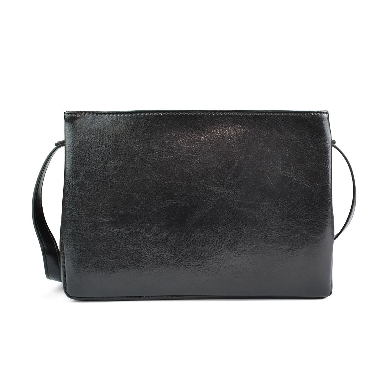 Bolsa Beira Rio Preta Transversal Espacosa Charme Absoluto Preto 4