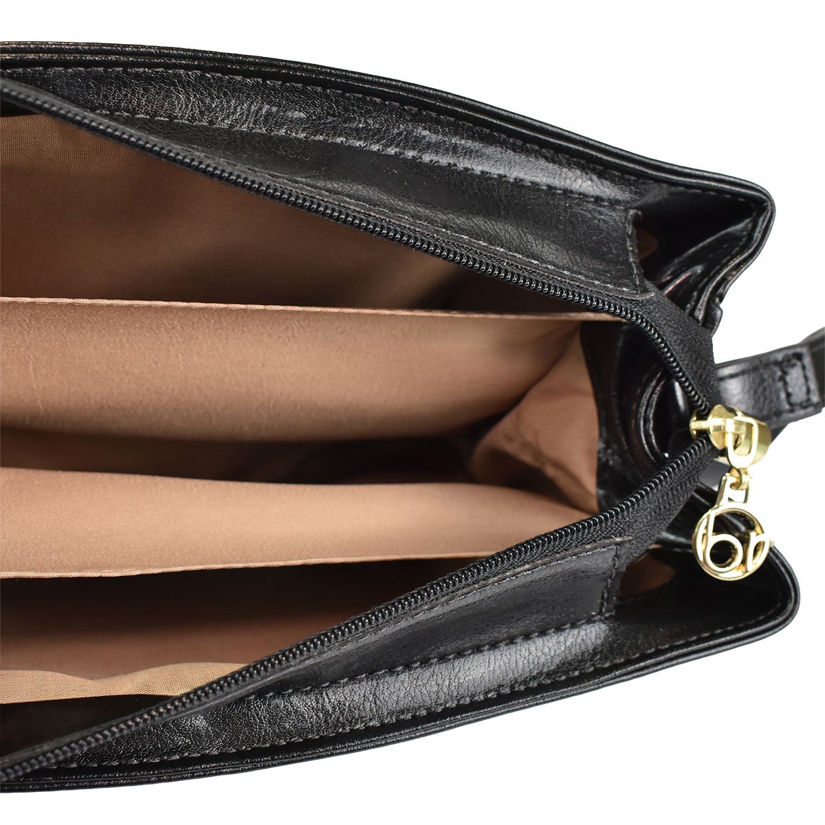 Bolsa Beira Rio Preta Transversal Espacosa Charme Absoluto Preto 6