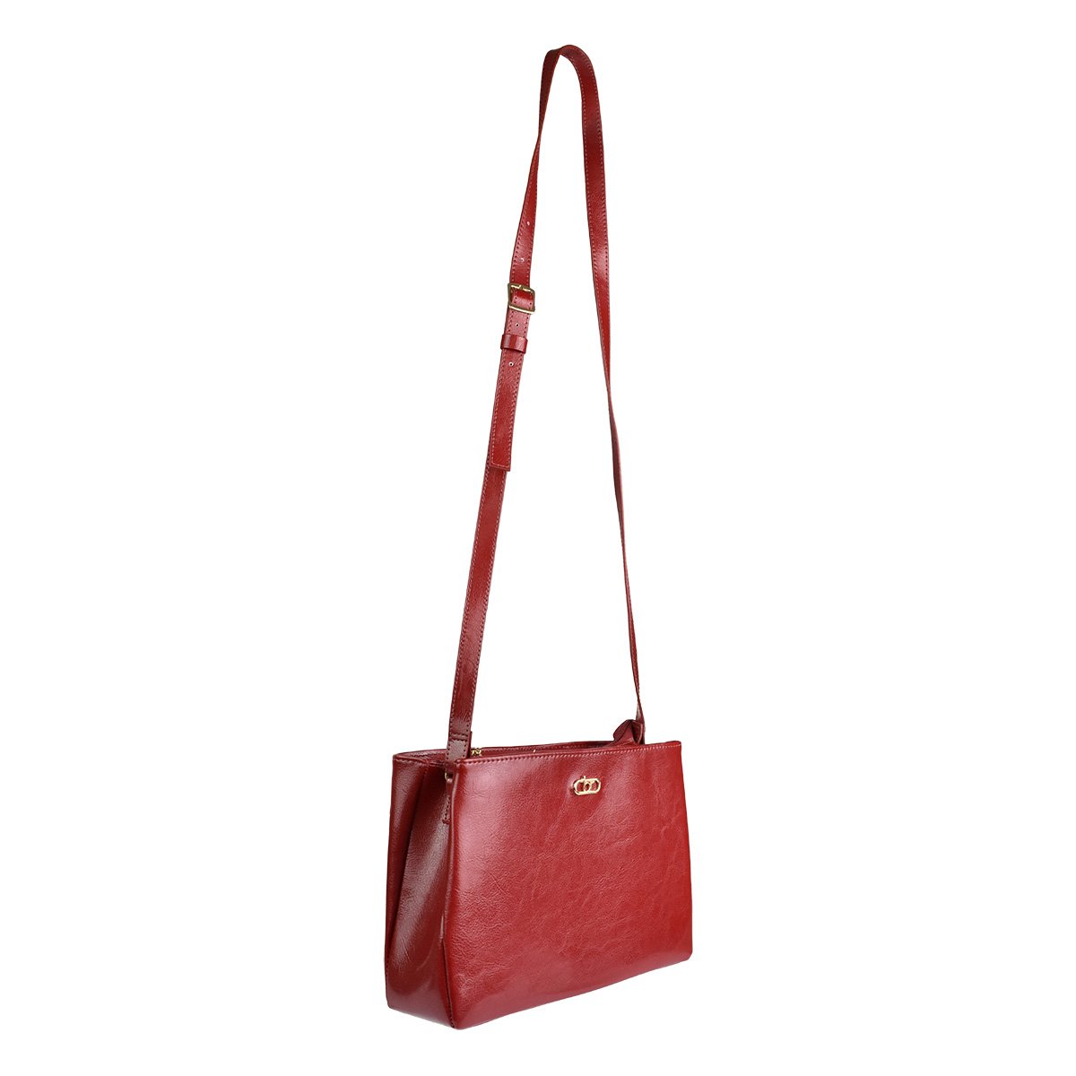 Bolsa Beira Rio Cherry  Transversal Alca Regulavel Vermelho 3