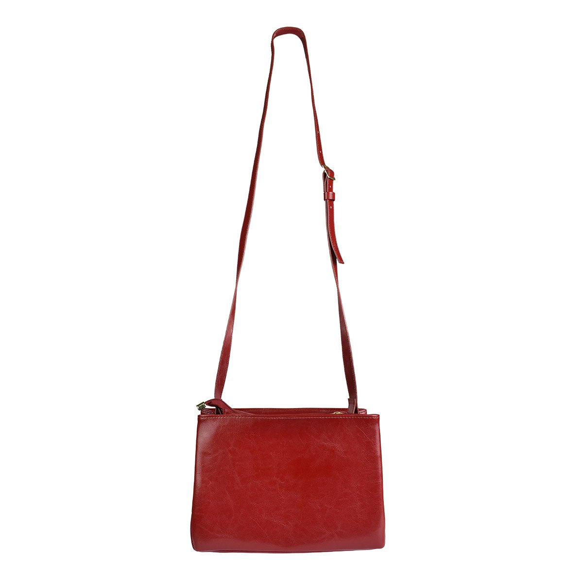 Bolsa Beira Rio Cherry  Transversal Alca Regulavel Vermelho 4