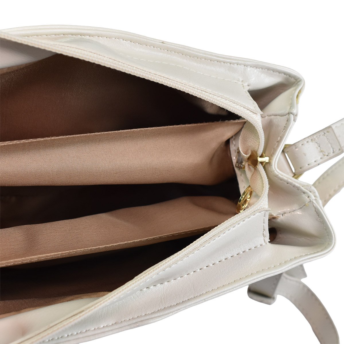 Bolsa Beira Rio Branco Off Praticidade Feminina Espacosa Branco 6