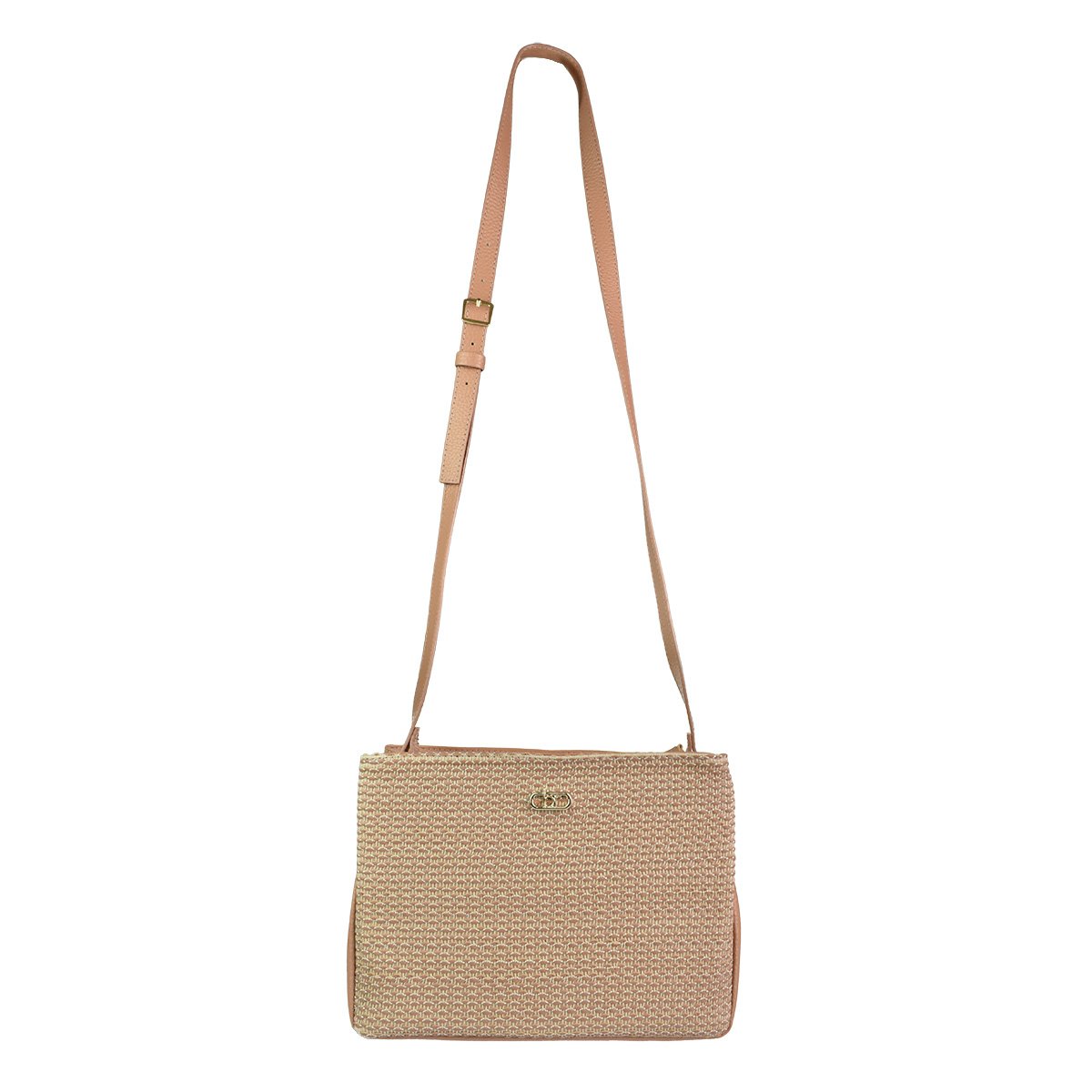 Bolsa Beira Rio Feminina Nude Design Minimalista Chic 