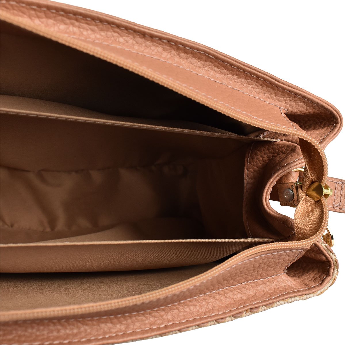 Bolsa Beira Rio Feminina Nude Design Minimalista Chic  Bege 5