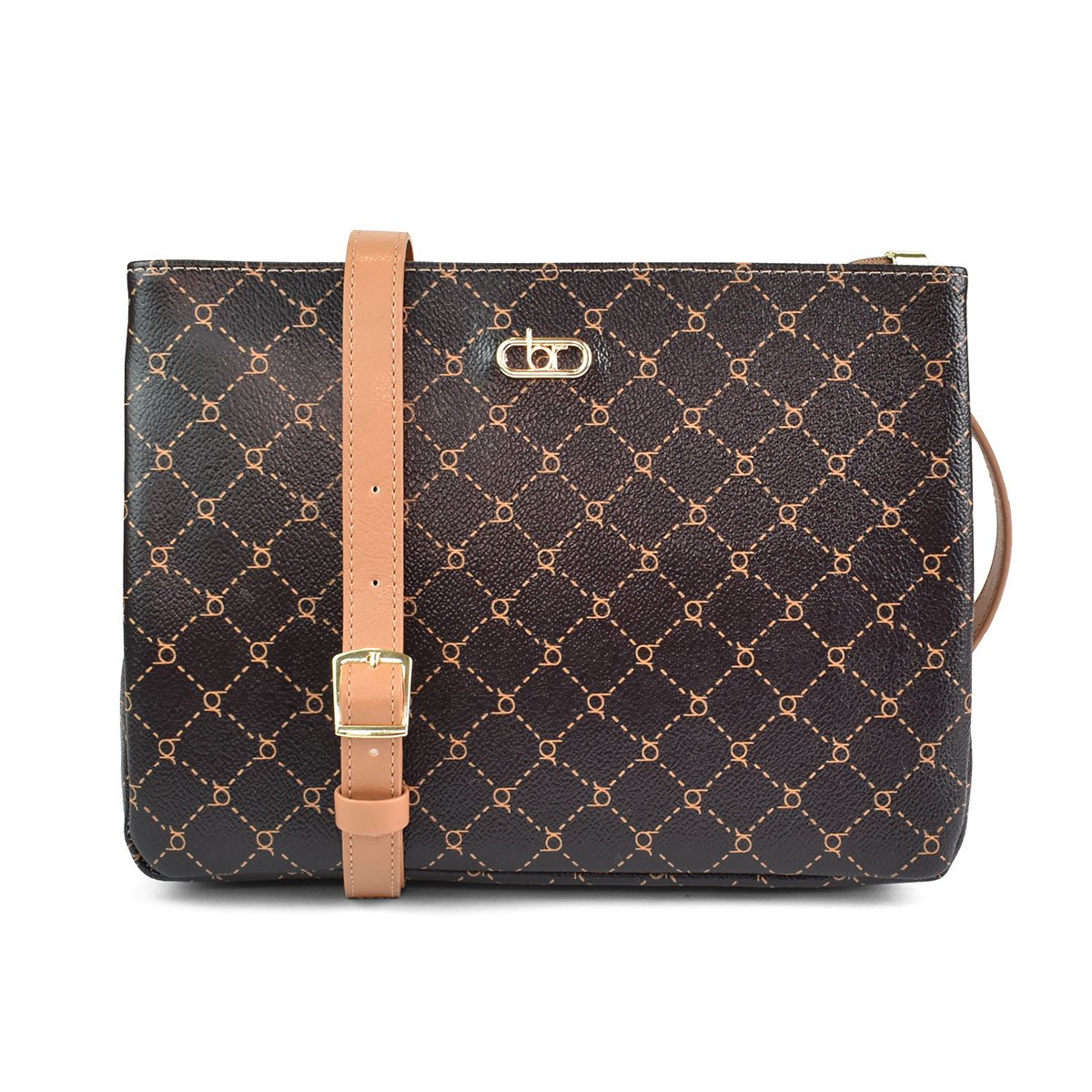 Beira Rio Monograma Cafe Camel Feminina Ajustavel  Café 3