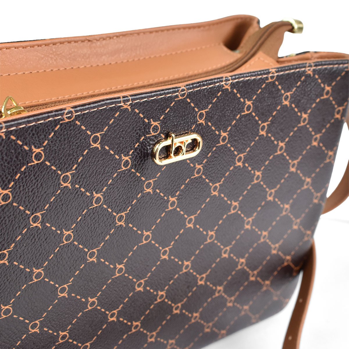 Beira Rio Monograma Cafe Camel Feminina Ajustavel  Café 5